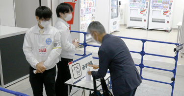 Hand sanitizers are set at all entrances for all visitors and exhibitors